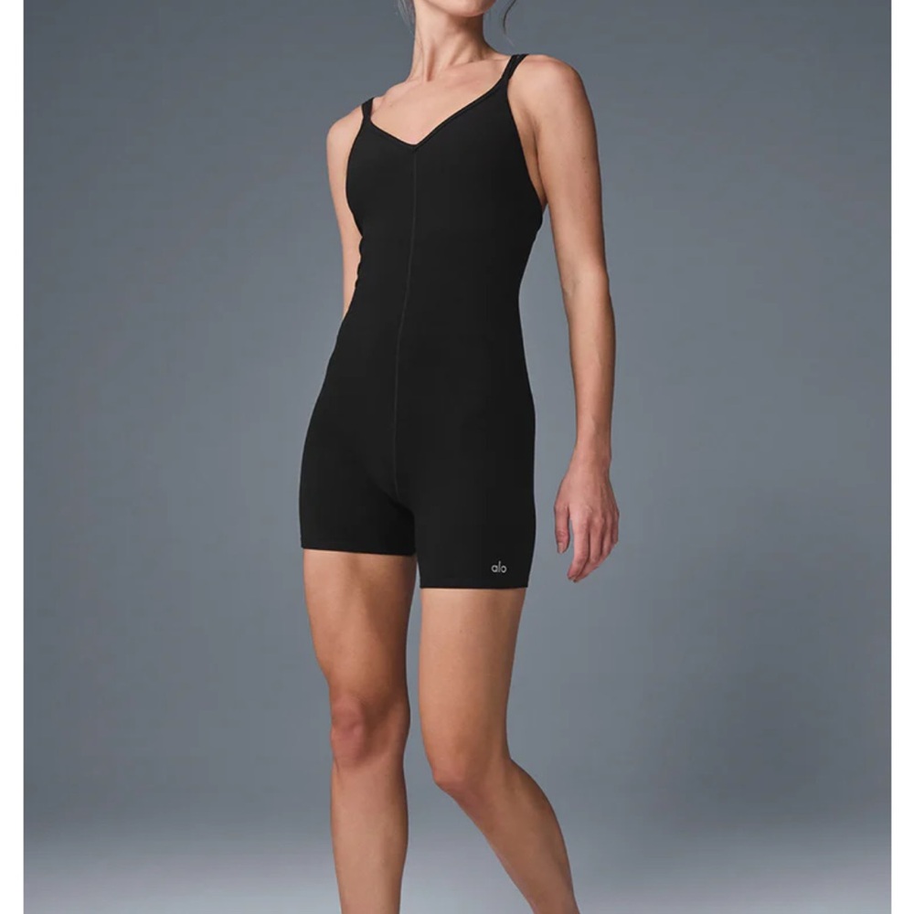 ALO Yoga Black Shapewear Romper